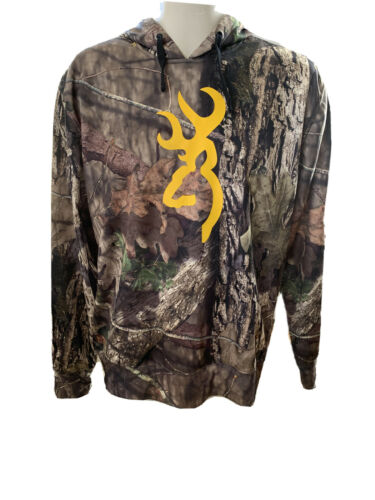 Mens Browning Mossy Oaks Hoodie Camo Large