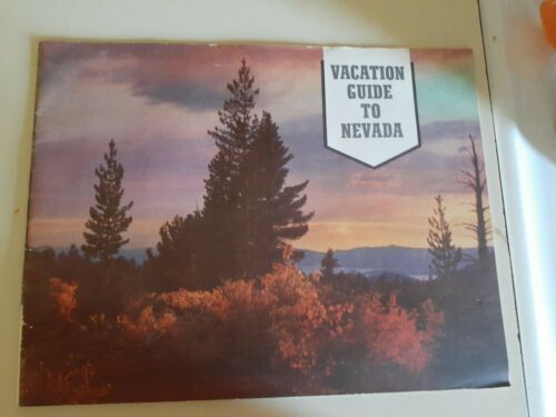 Vintage 1960's Vacation Guide To Nevada