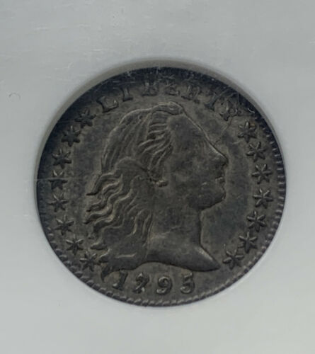 1795 H10c Lm-8 Flowing Hair Half Dime Ngc About Uncirculated 55