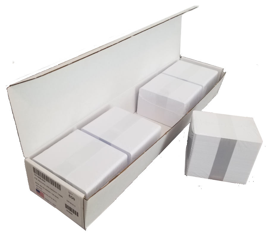 500 Blank White Pvc Cards, Plastic Id Cards - Cr80 30 Mil