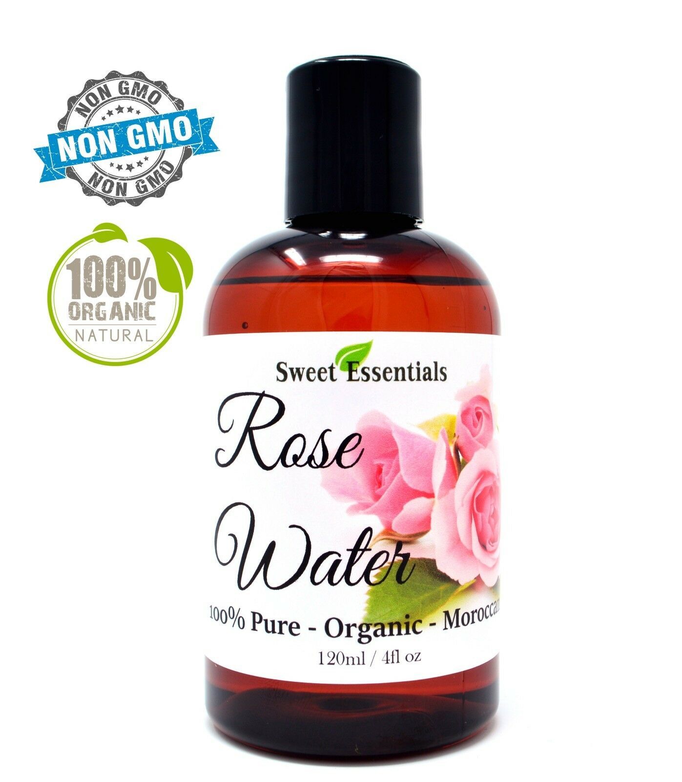 Organic Rose Water | 4oz | Chemical Free | Imported From Morocco | 100% Pure