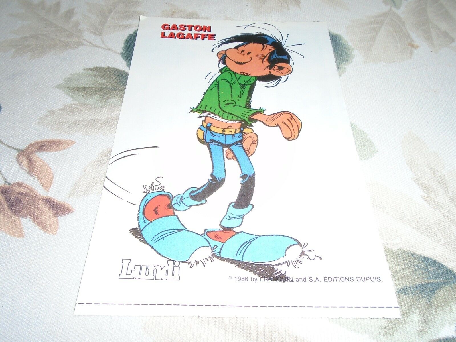 Gaston Lagaffe   Poster Color 5 By 8