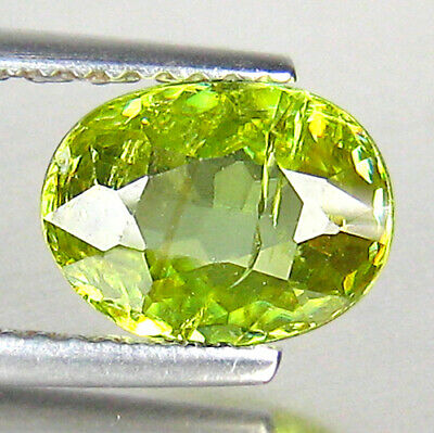 1.81ct Unheated Green Sphene Gemstone From Madagascar