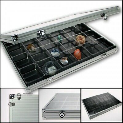 Aluminum Display Case With 24 Compartments