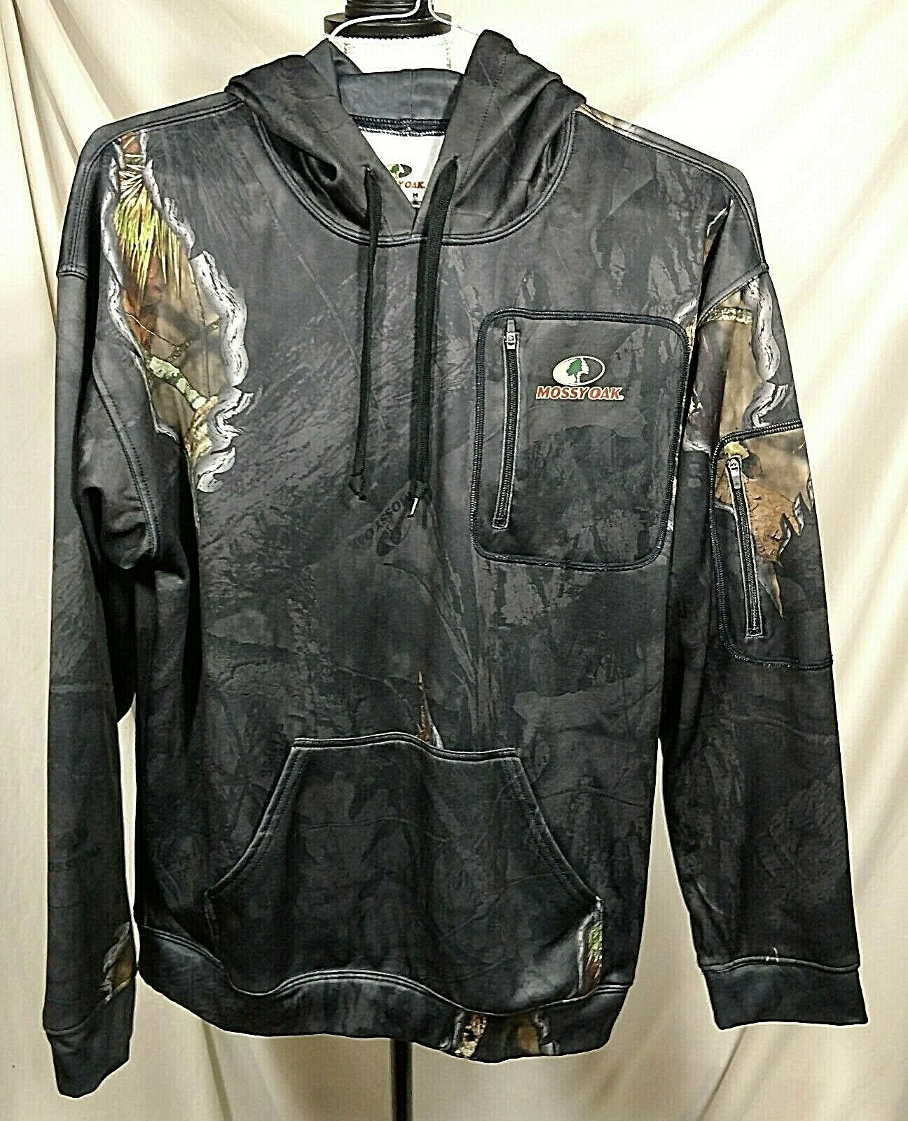 Mossy Oak Hoodie Technical Pullover Mens Medium Hunting Camo New Fleece Lined M