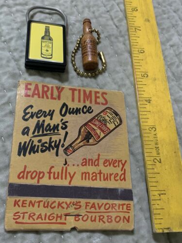 Early Times Old Forester Cutty Sark Old Vintage Scotch Whisky Advertising Lot
