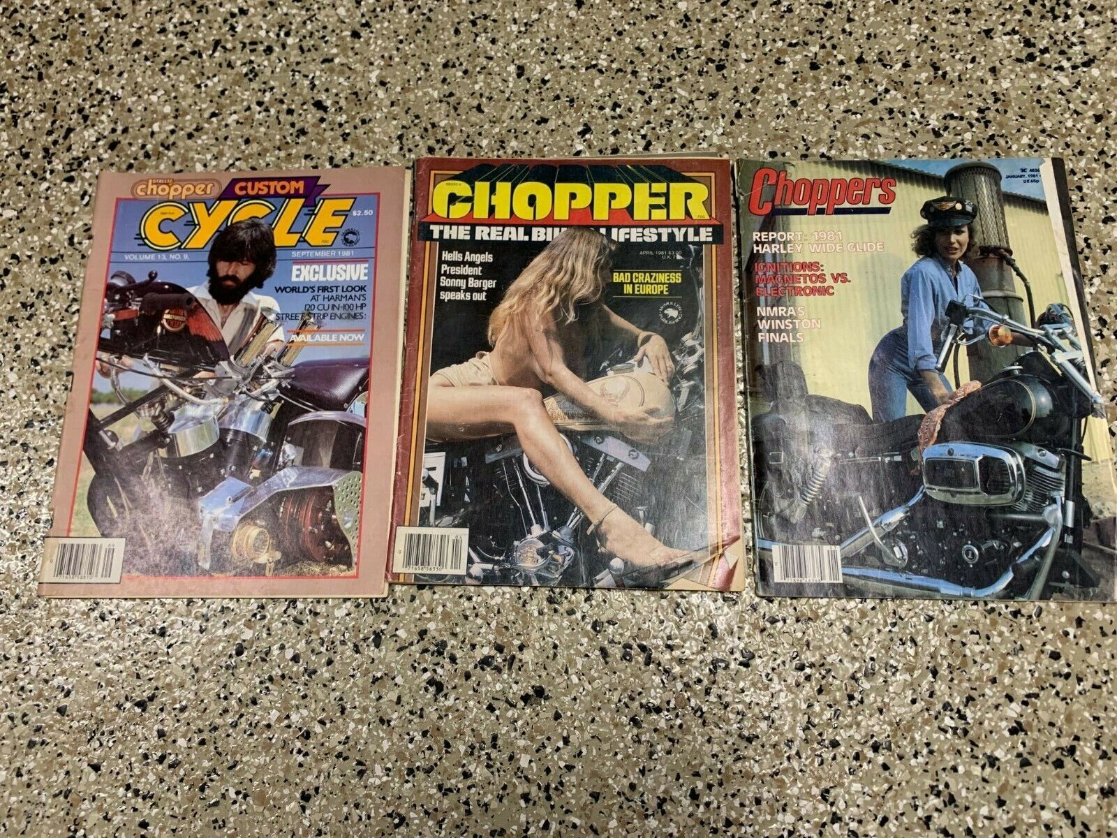 Vintage Choppers Magazine 1981 3 Issues