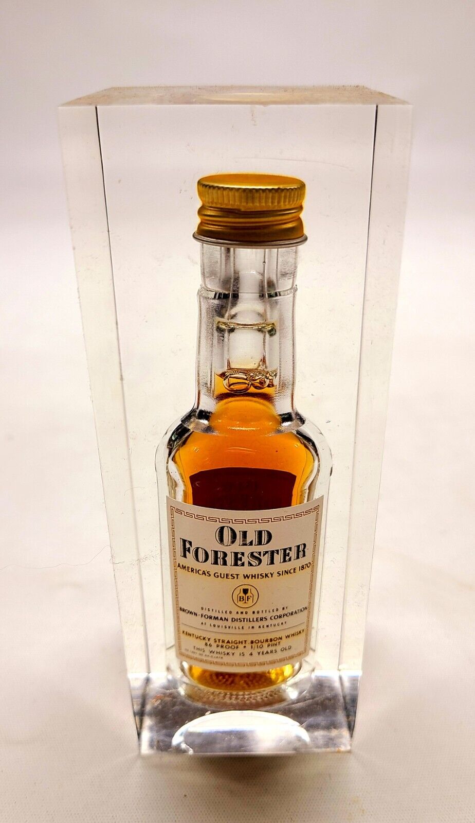 Vintage Old Forester Whiskey Bottle Factory Advertising Display Wow  Super Rare!