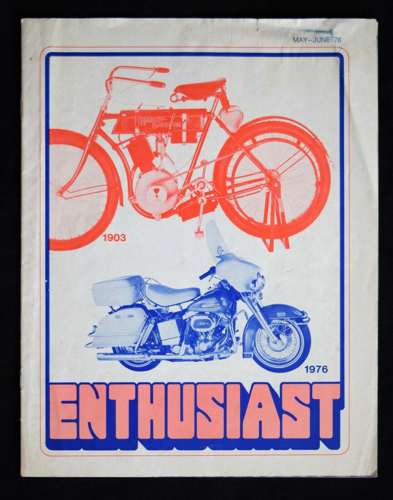 Amf Harley-davidson Enthusiast Magazine - May / June 1976