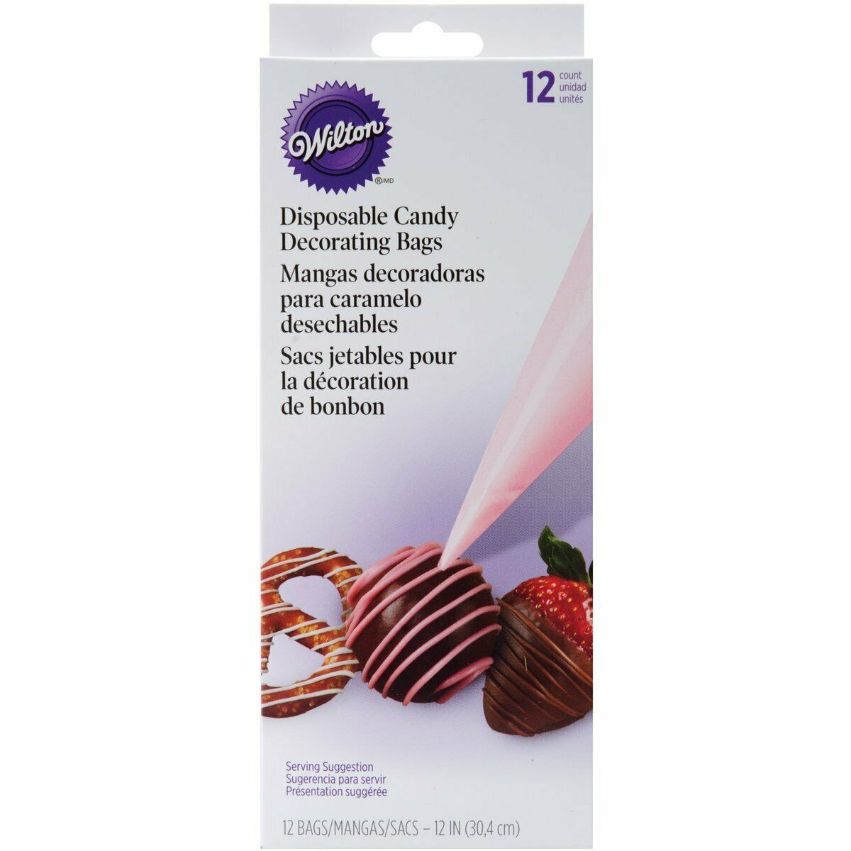 Wilton Disposable Candy Piping Decorating Bags, 12-count Plastic